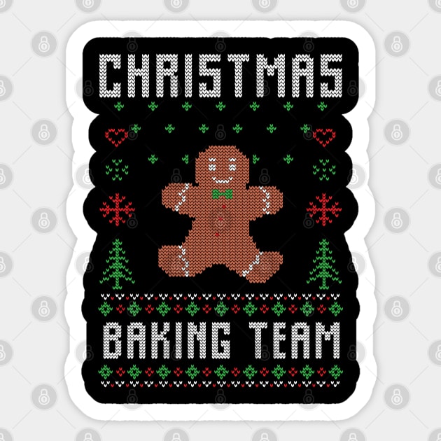 Christmas Baking Team Funny Christmas Sticker by DragonTees